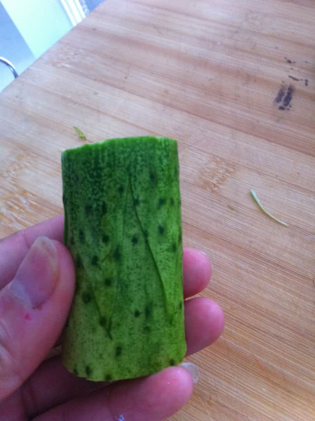 装饰盘头"黄瓜花"