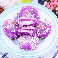 爆浆香芋紫薯饼 宝宝辅食食谱的做法_【图解】