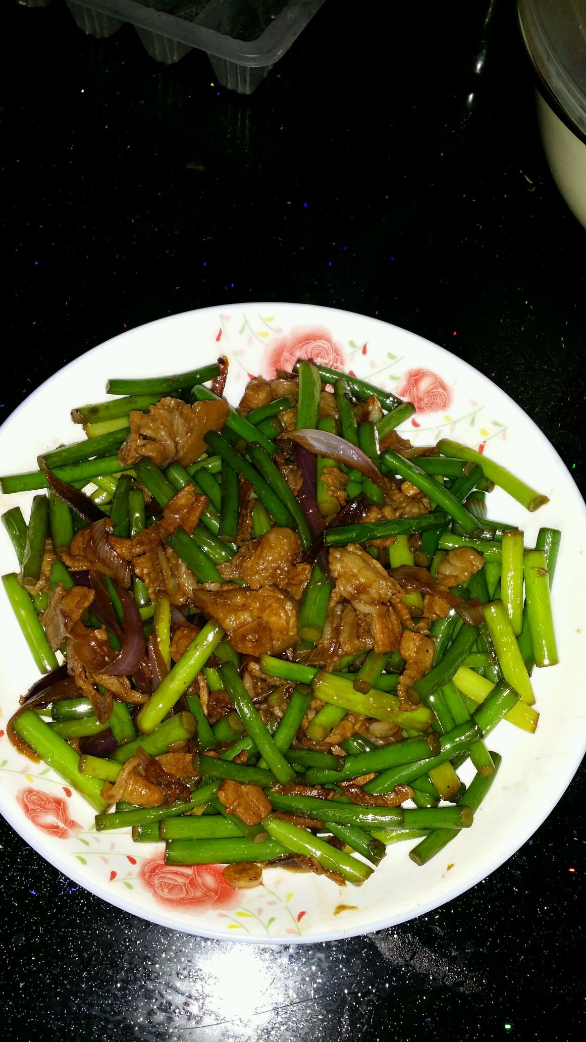 蒜薹炒五花肉