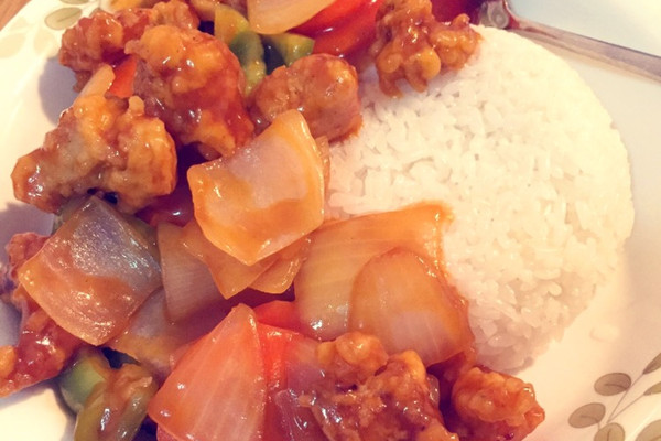 糖醋里脊盖饭