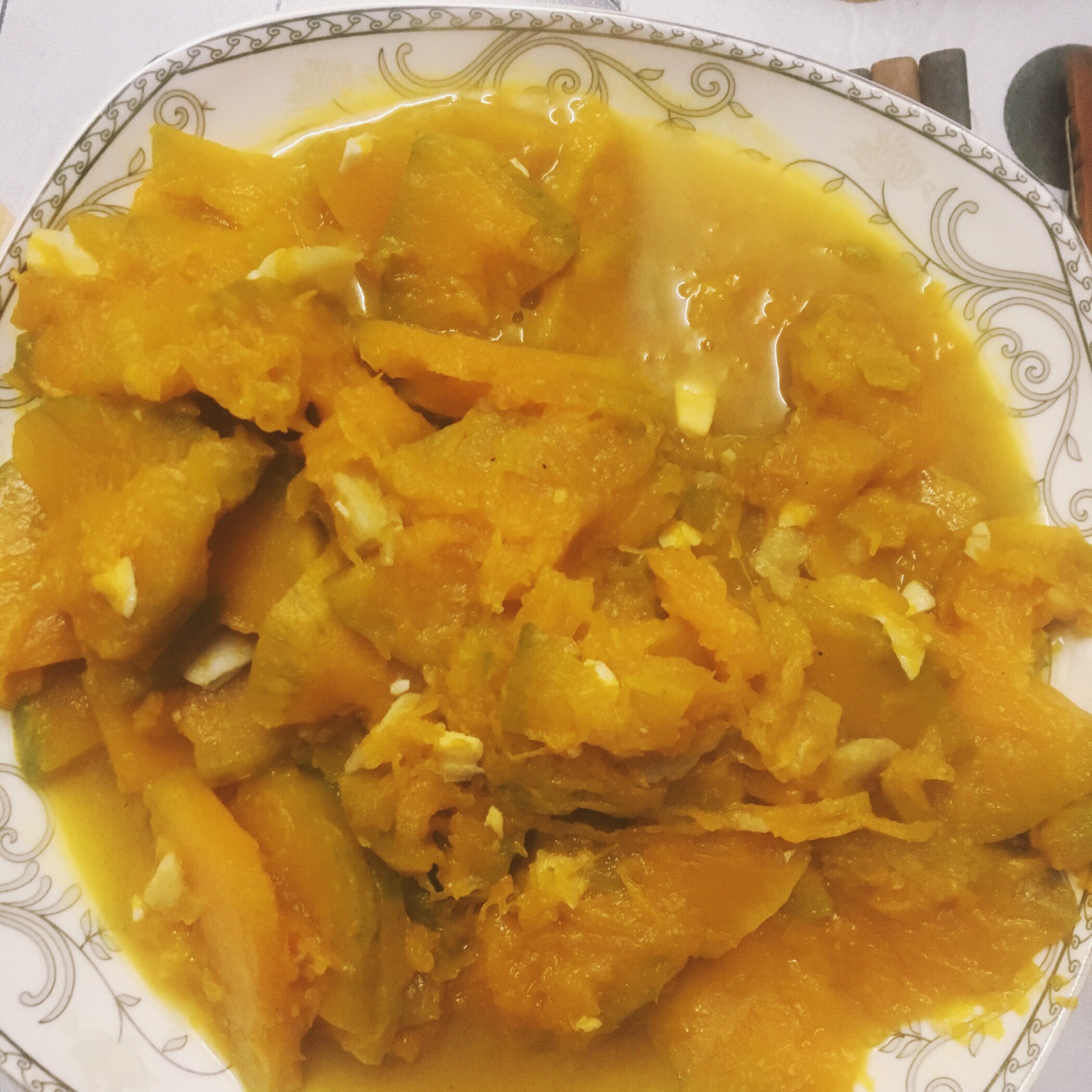 炒南瓜(咸蛋黄炒南瓜)