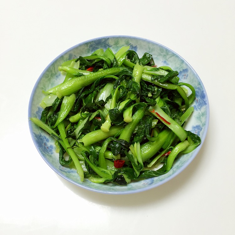 炒辣椒叶和青菜的做法