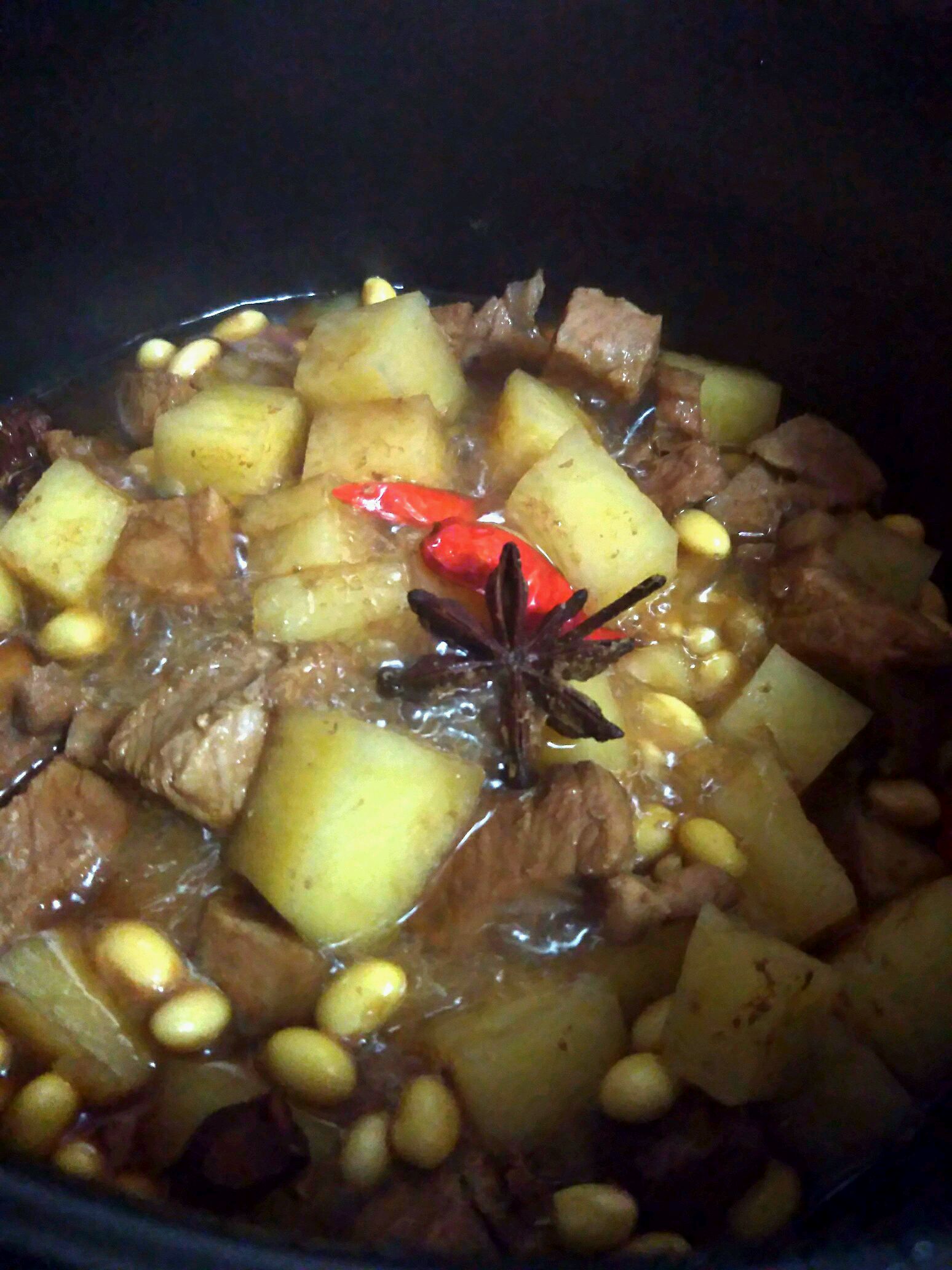 黄豆煮牛肉 | 牛肉炖土豆的做法图解2