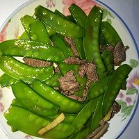 粤式荷兰豆炒牛肉(1人量)的做法_【图解】粤式2018十月杭州美食节图片