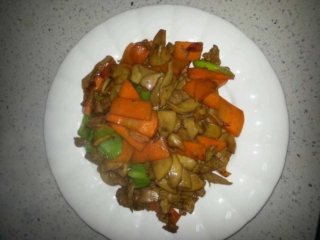 杏鲍菇炒肉