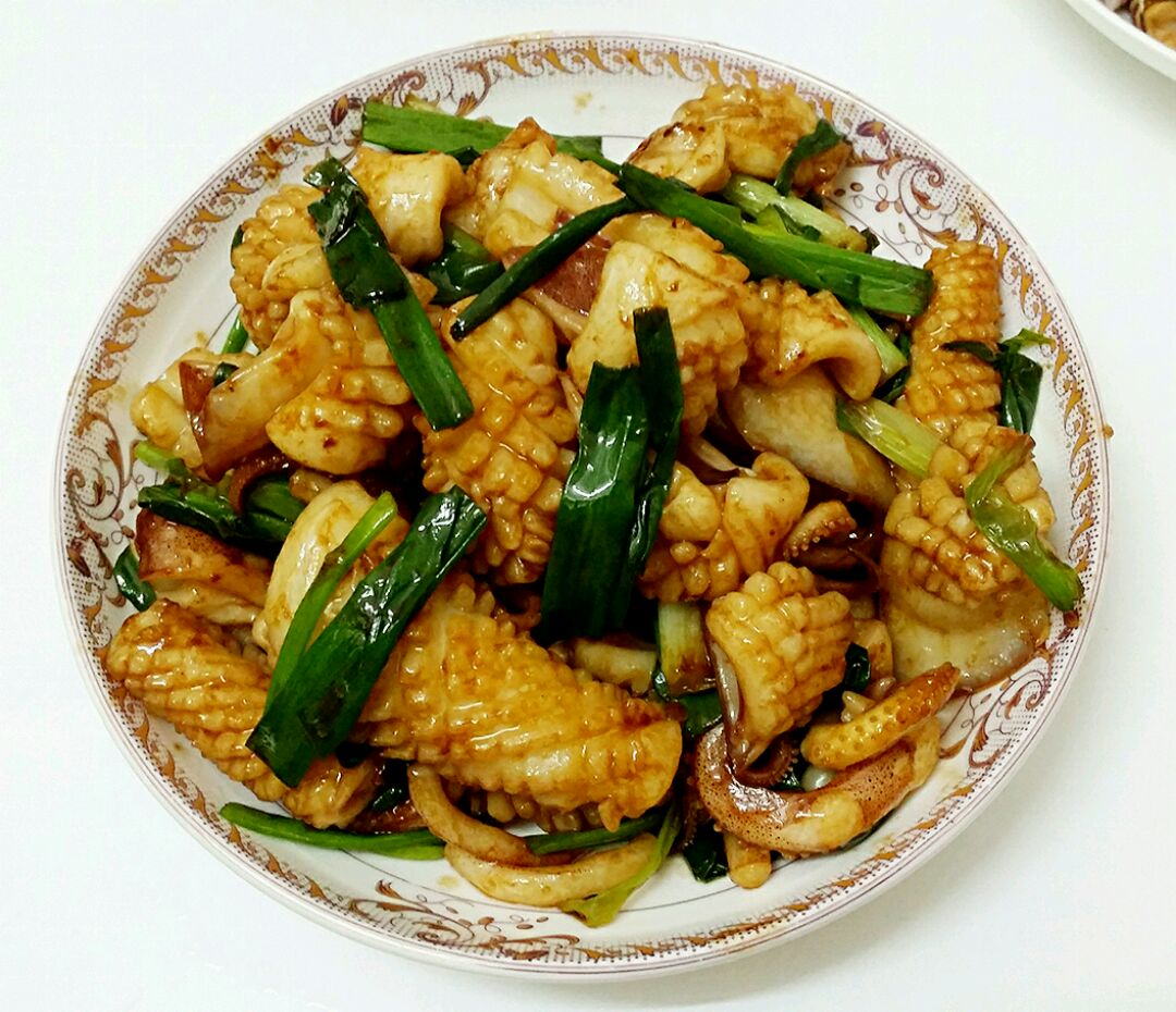 葱爆鱿鱼