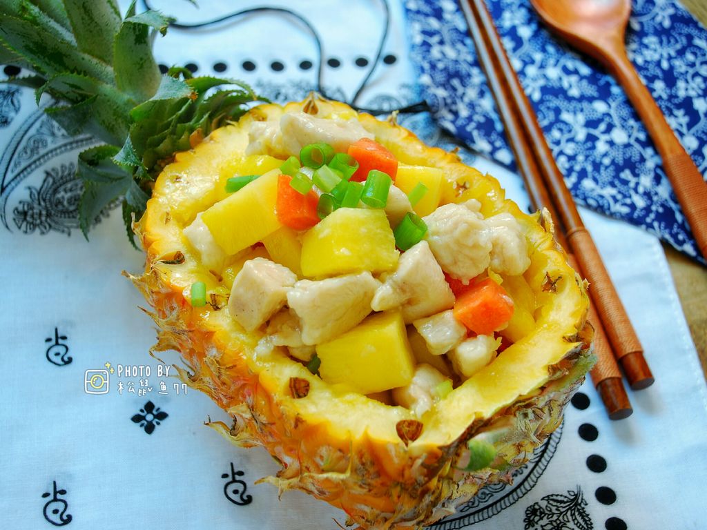 滑嫩爽口的菠萝鸡丁#鲜香滋味 搞定萌娃