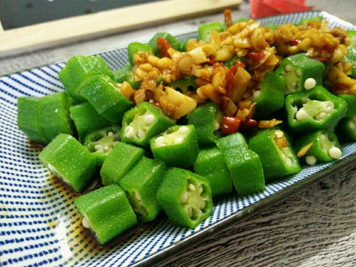 凉拌秋葵#我买新鲜味#的做法图解6