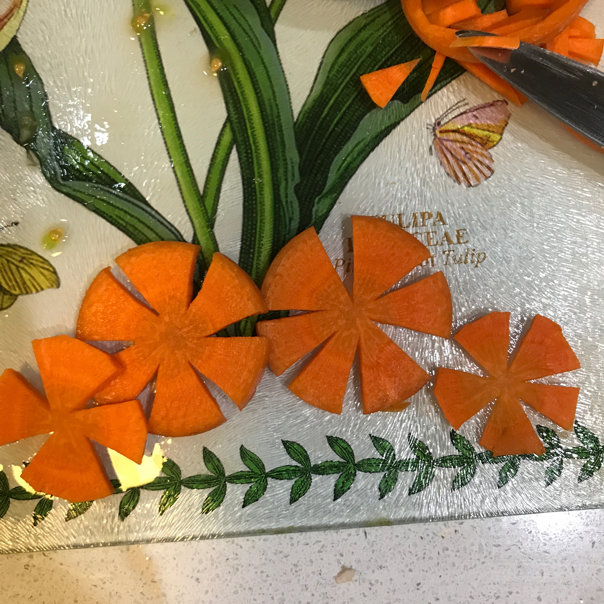 胡萝卜切花点缀