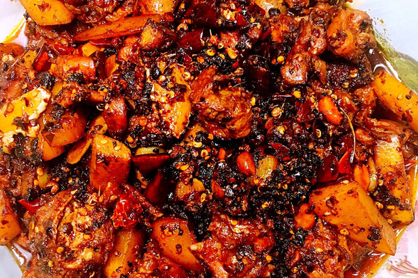 干锅麻辣兔的做法_【图解】干锅麻辣兔怎么做