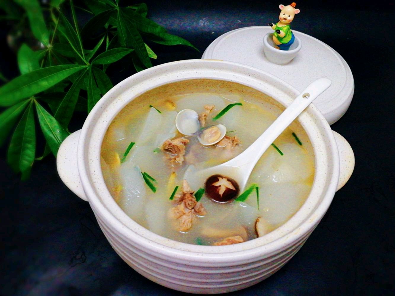 青蛾骨头蟹味菇美食汤#kitchenaid的萝卜美食银魂式神故事图片