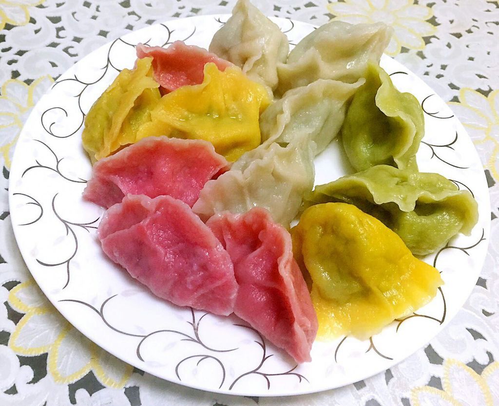 宝宝辅食—七彩饺子