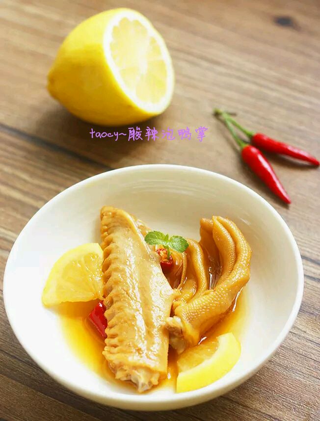 酸辣泡做法中国鸭掌糕点图片