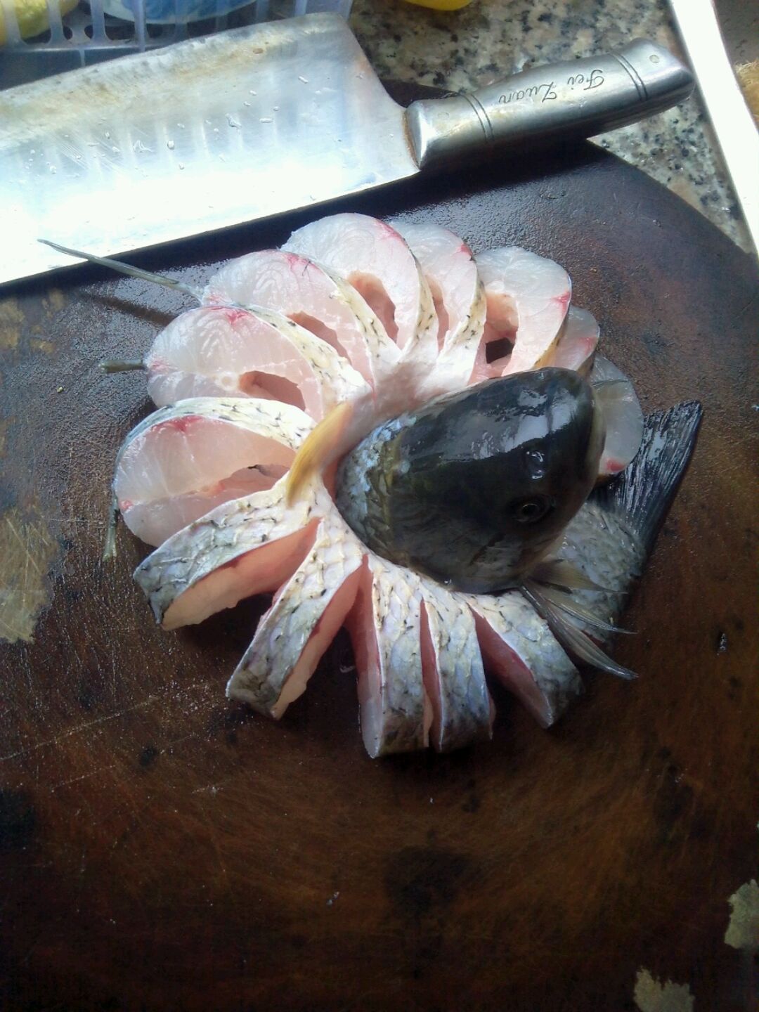 超完整三文鱼切割过程，像是一种美食艺术 - 知乎