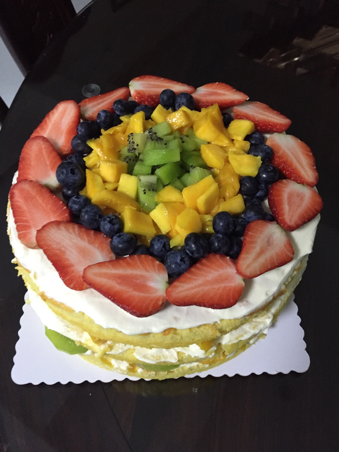 6寸水果生日蛋糕图片图片