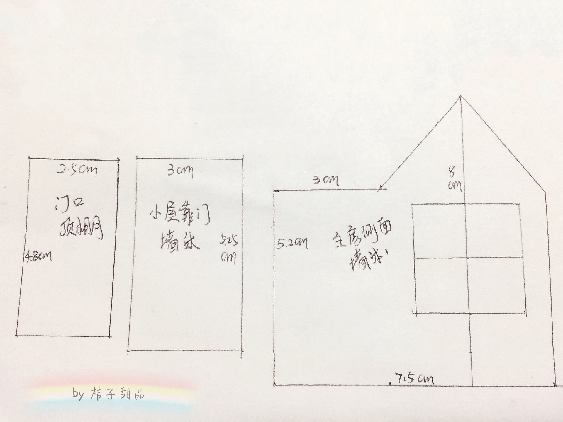 中国风新年北方雪屋姜饼屋(附图纸)