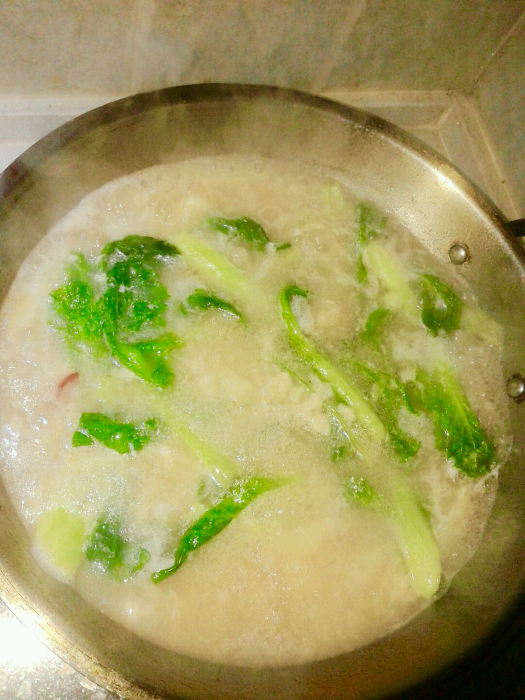 小白菜疙瘩汤的做法图解5