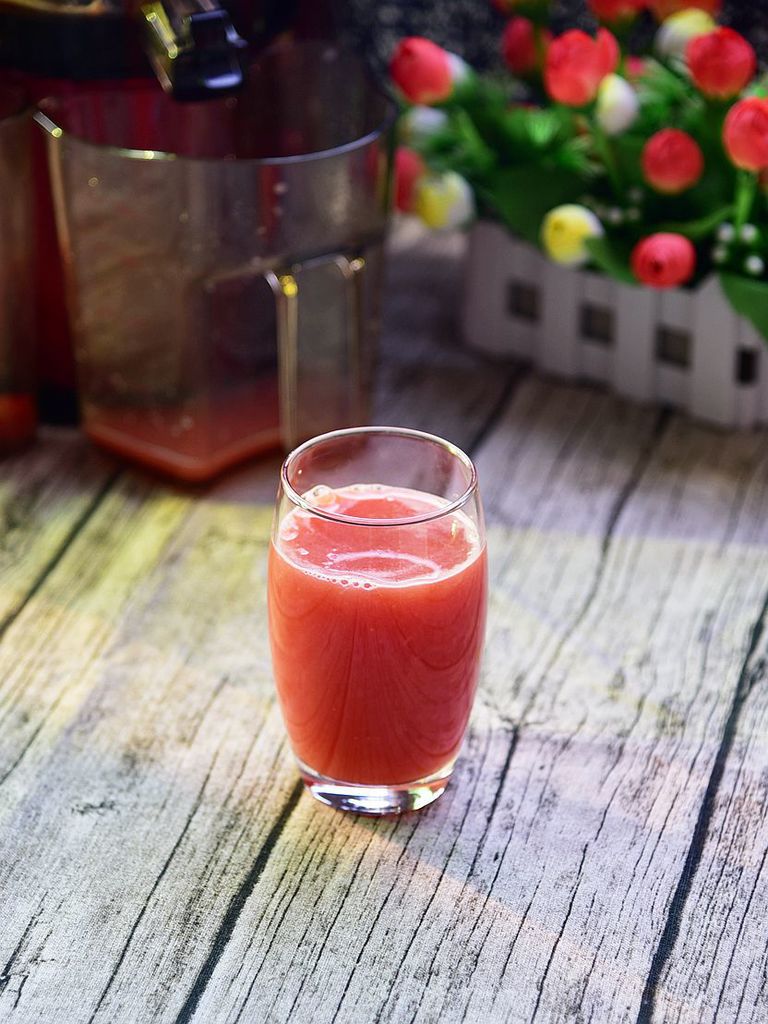 水蜜桃番茄汁#爱的暖胃季,美的智能破壁料理机#的做法图解3