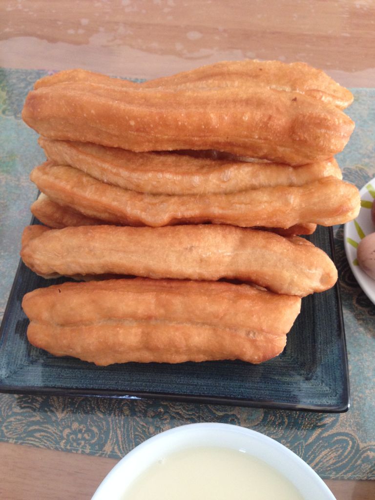 在家吃油条
