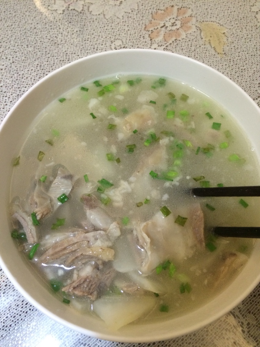 白切羊肉清汤