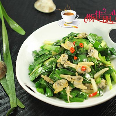 韭菜炒花甲#舌尖上的春宴