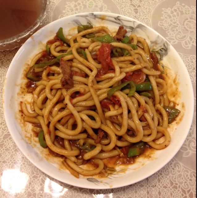 番茄牛肉乌冬面