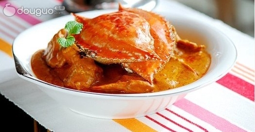 黄金甲:椰浆咖喱蟹的做法