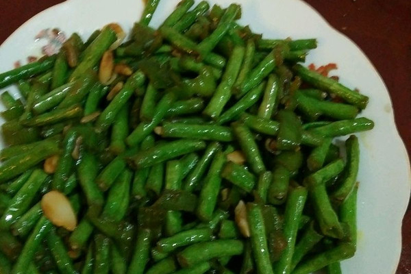蒜泥炒豇豆