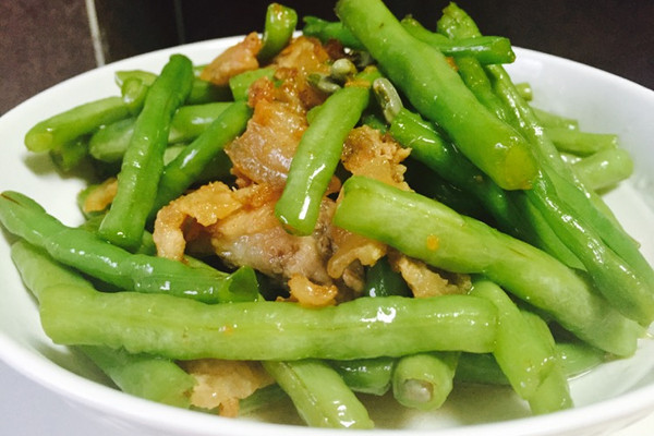 长豆炒肉