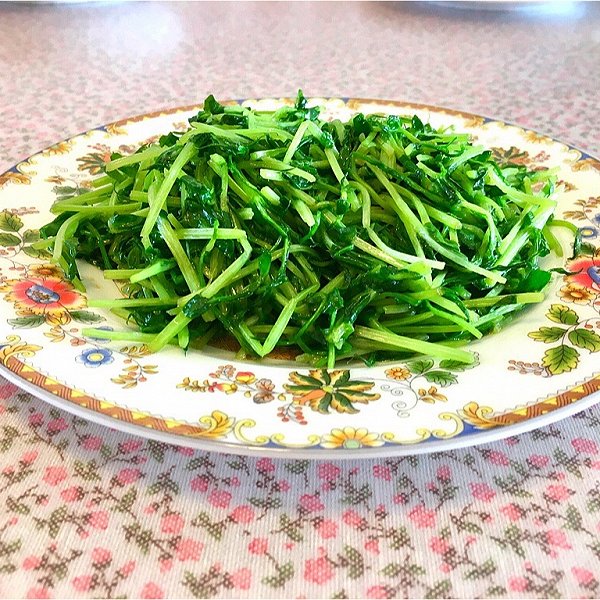 青文_的清炒孕妇苗【素菜】蔬菜素食食谱-5分七个月豌豆吃燕麦片图片