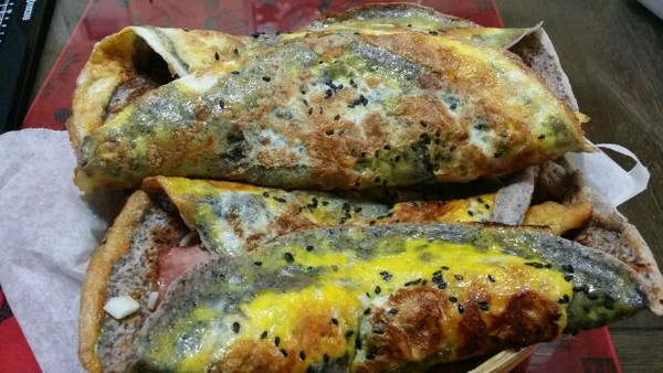 喝玩乐败家群掌门的du妈培根杂粮煎饼果子做