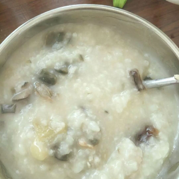 雨后一屡彩虹的淡菜皮蛋瘦肉粥做法的学习成果