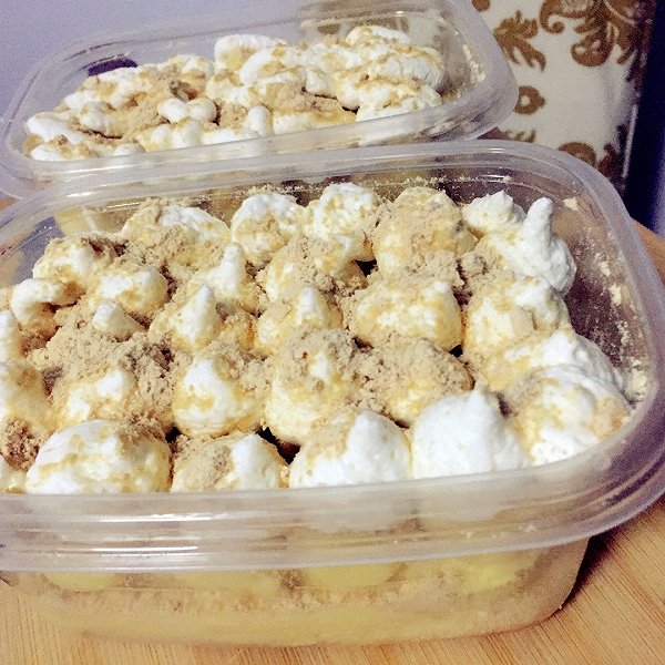 Mrke的素素的豆乳盒子做法的学习成果照