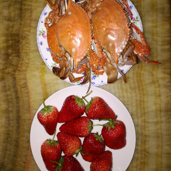 哈密瓜菠萝的饭后小食: 海蟹、做法的学习成果