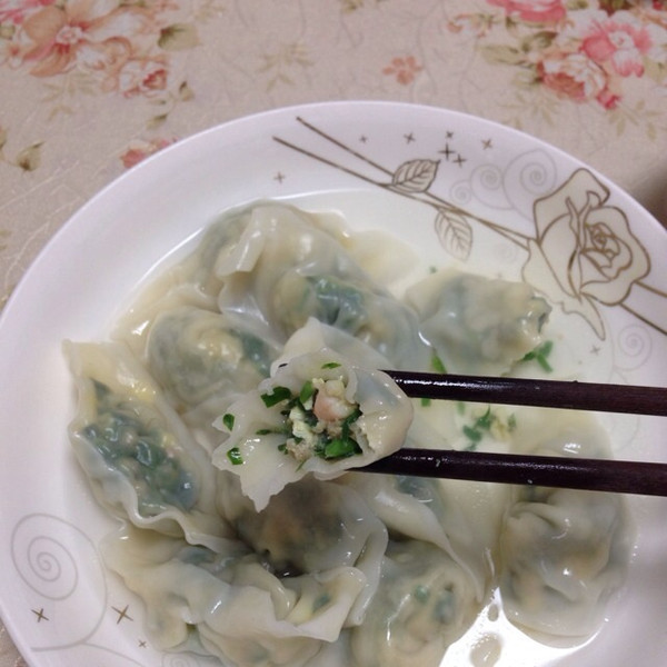 韭菜鸡蛋虾仁肉泥混沌