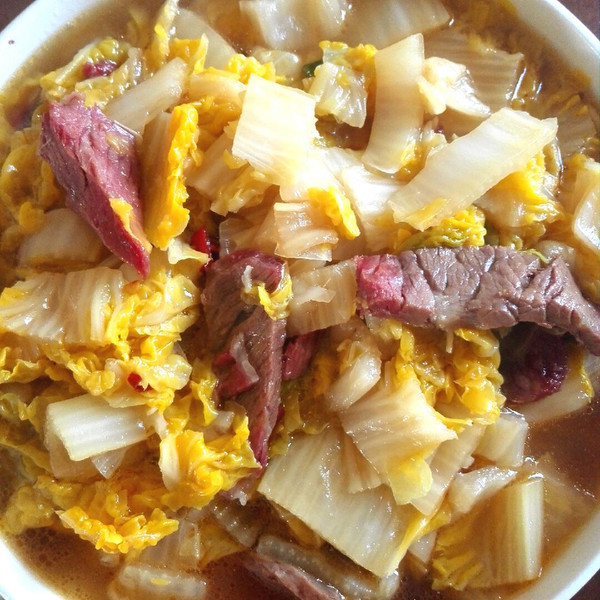 大白菜烩牛肉(今日的大白菜超美味)的做法