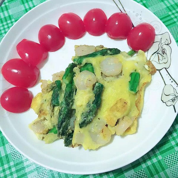 yiliali的绿芦笋虾仁鸡蛋饼做法的学习成果照