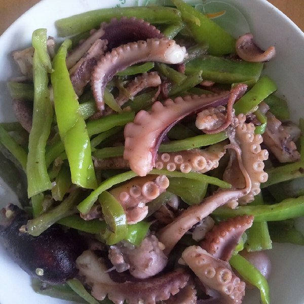 bingboy的辣炒八带鮹做法的学习成果照