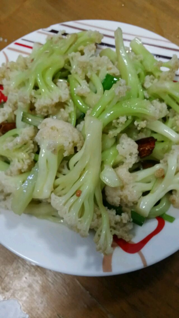 炝拌有机花菜的做法