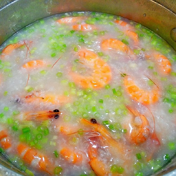 Astrid_Yang的鲜虾白贝砂锅粥做法的学习成果