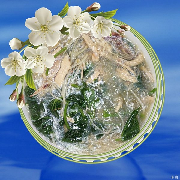 天才媚厨娘的薯叶金针菇粉丝鸡汤做法的学习成