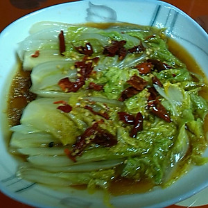 雨后彩虹64的油炝娃娃菜做法的学习成果照_豆果美食