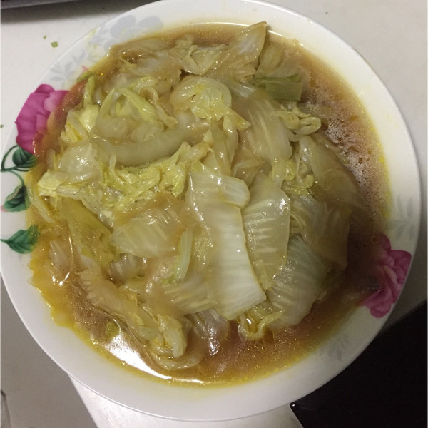 小胖子xxl的醋熘白菜做法的学习成果照