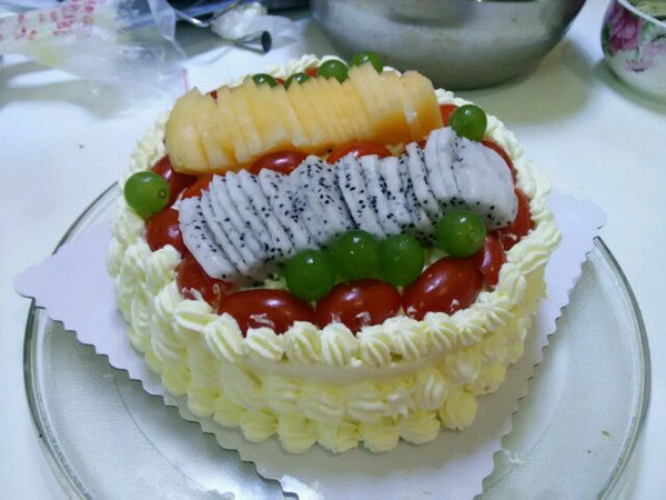 姐姐的厨房的水果生日蛋糕做法的学习成果照