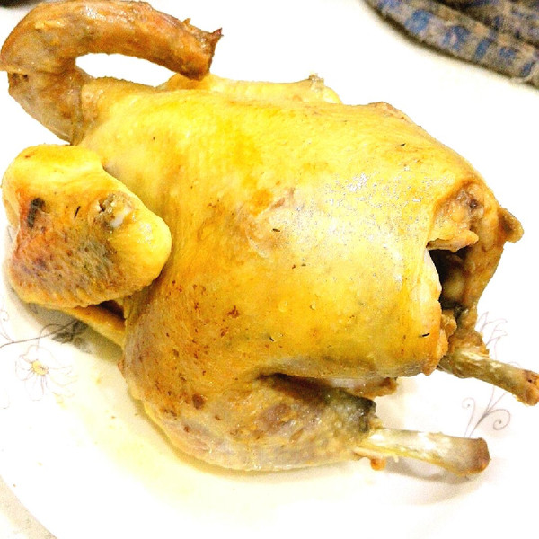 情话 的电饭锅版盐焗鸡做法的学习成果照