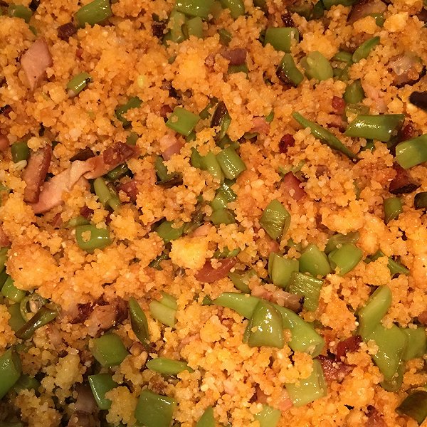 嘟啊嘟妈妈的玉米面蒸豆角做法的学习成果照