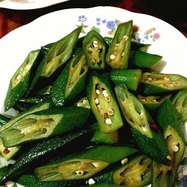 素烧秋葵