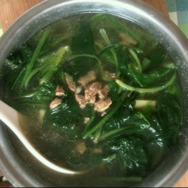 家常菠菜汤