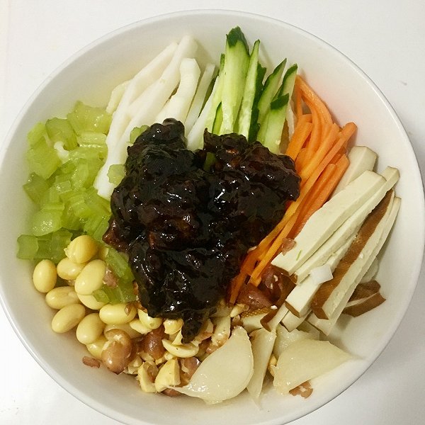 淡雪晴晴的老北京炸酱面做法的学习成果照_豆