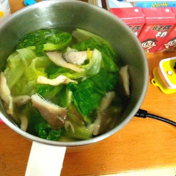 青菜蘑菇汤